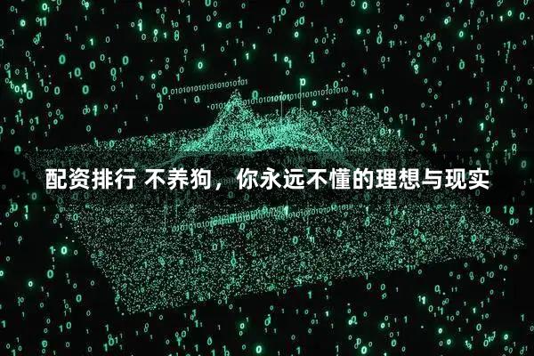 配资排行 不养狗，你永远不懂的理想与现实